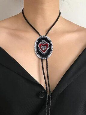 Heart Cowboy Bolo Tie